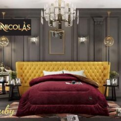 CHĂN LÔNG CỪU NICOLAS COTE D”AZUR – ĐỎ RUBY